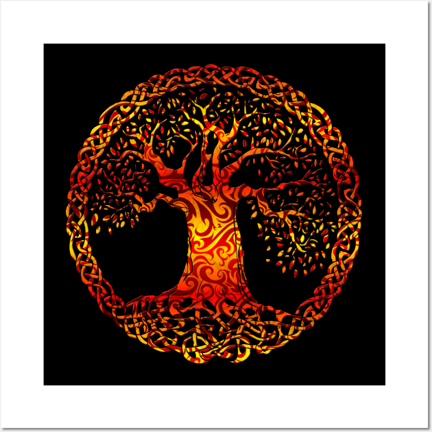 TREE OF LIFE - orange crush Wall Art by shethemastercovets